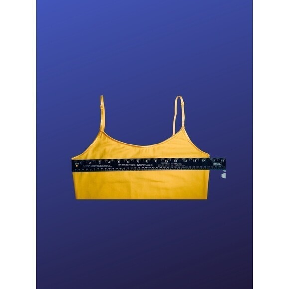 BOZZOLO Basic Cami Camisole Tank Top, MUSTARD YELLOW, Women's Size Large, NWOT - Picture 4 of 7